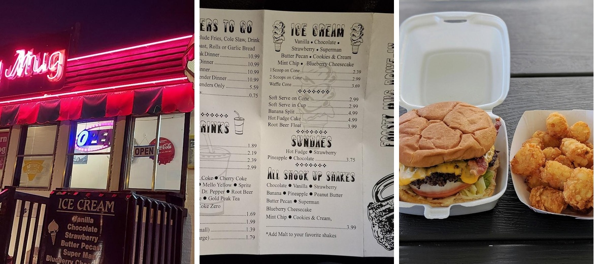 Frosty Mug Drive In Menu